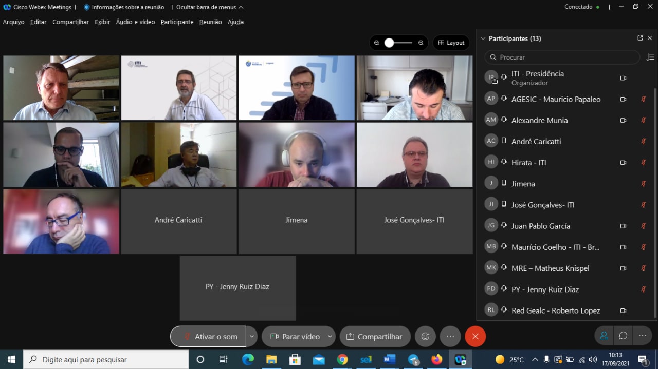VIDEOCONFERENCIA TALLER TÉCNICO FIRMA DIGITAL MERCOSUR. 17-09-21 10:00h