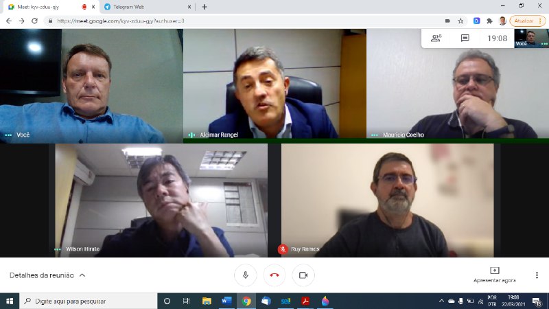 VIDEOCONFERÊNCIA  ASESP. 22/03/2021 18:00hs.