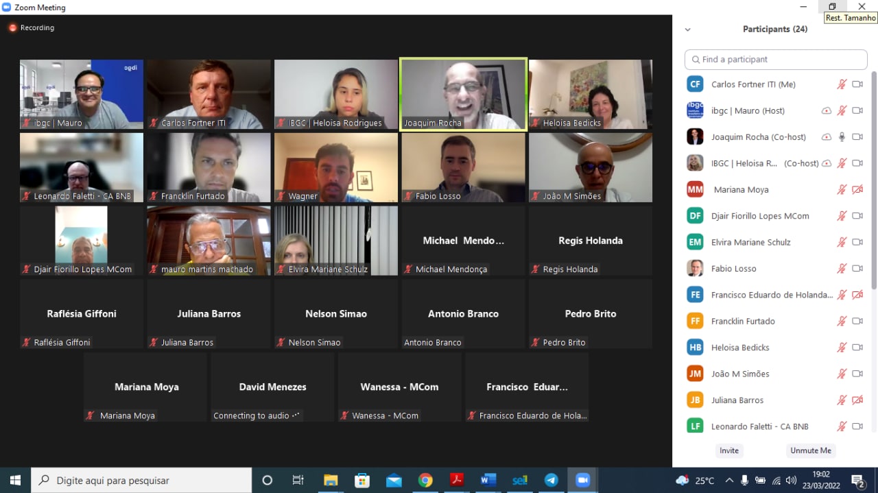 CURSO CONSELHEIRO DE ADM- MINISTÉRIO DAS COMUNICAÇÕES E MINISTÉRIO DA ECONOMIA. 23/03/22 19h