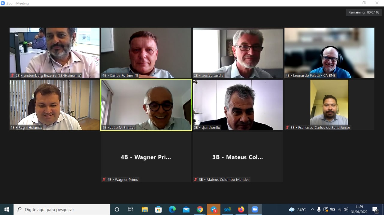 VIDEOCONFERENCIA - CURSO CONSELHEIRO DE ADM- MINISTÉRIO DAS COMUNICAÇÕES E MINISTÉRIO DA ECONOMIA. 31/01/22 10h.