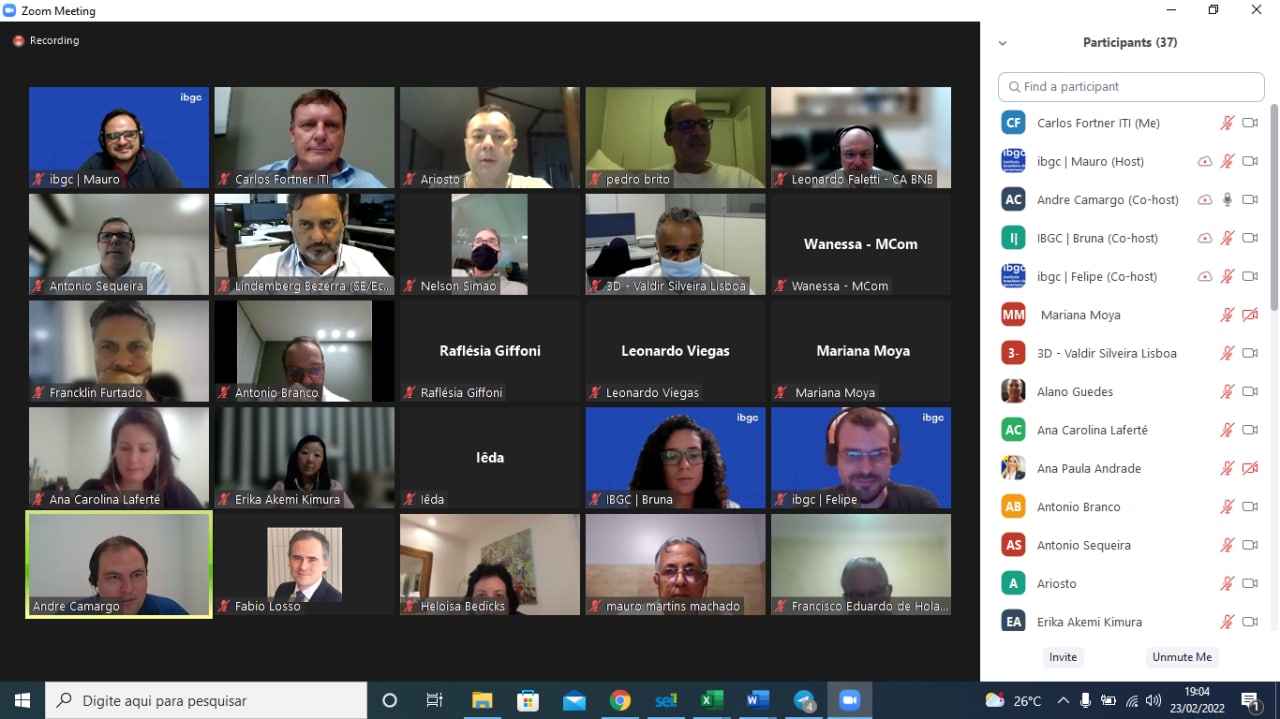 CURSO CONSELHEIRO DE ADM- MINISTÉRIO DAS COMUNICAÇÕES E MINISTÉRIO DA ECONOMIA  23/02/2022  19H