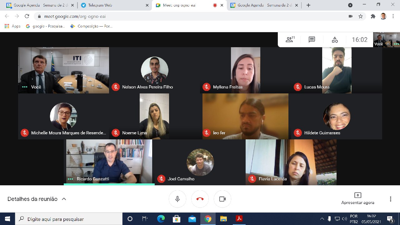 APRESENTAÇÃO DOS NOVOS SERVIDORES ITI.