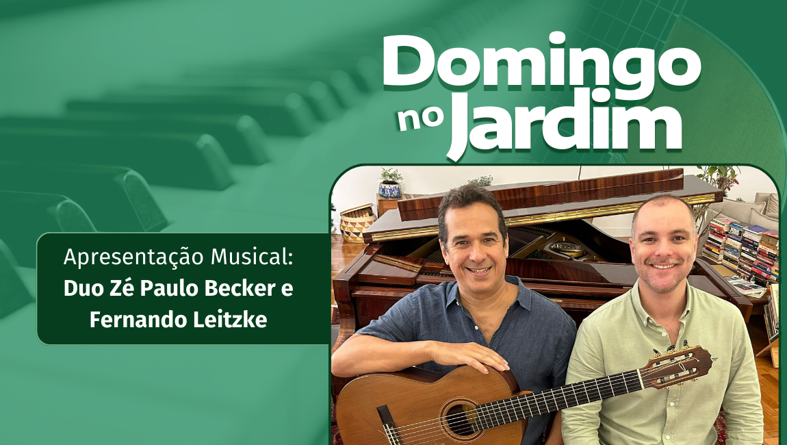 Duo Zé Paulo Becker and Fernando Leitzke perform at Sunday in the Garden