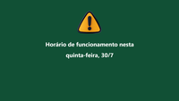 Notice: Rio de Janeiro Botanical Garden Opening Hours on Thursday, July 30