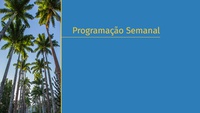 Weekly Program at the Rio de Janeiro Botanical Garden, october 1 to 5