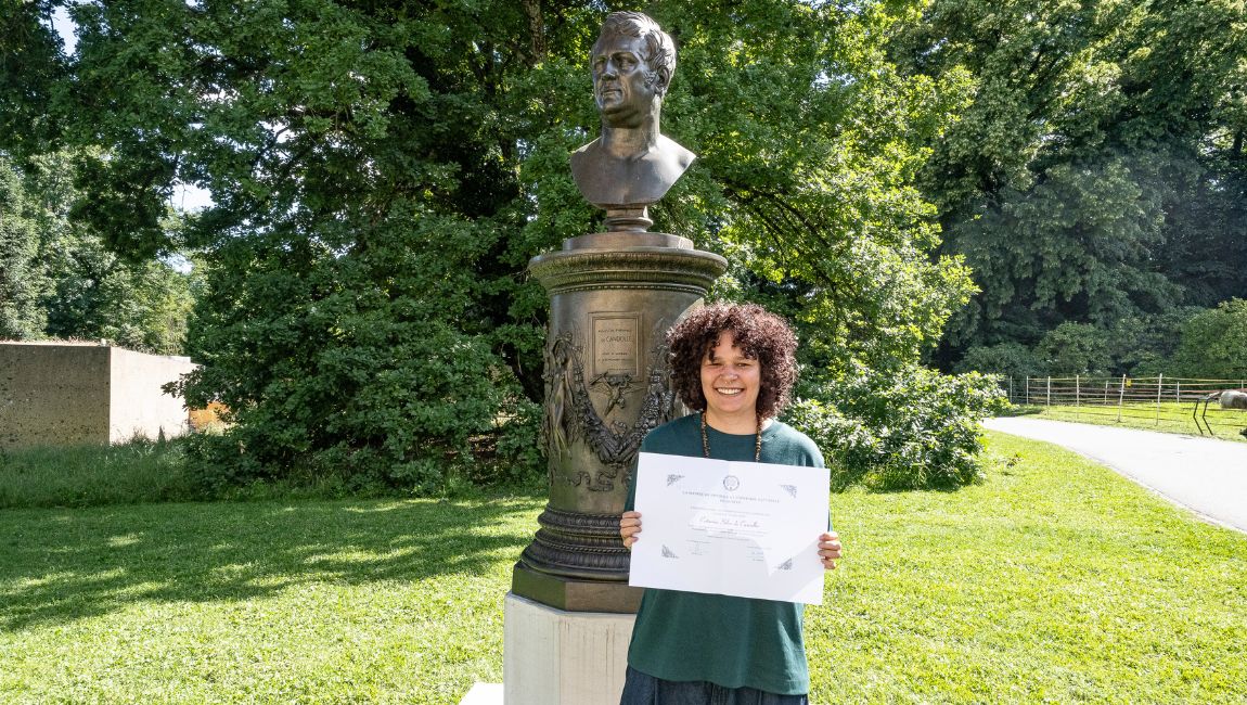 Pesquisadora de pós-doutorado do JBRJ recebe o Prêmio Augustin-Pyramus de Candolle 2026, em Genebra