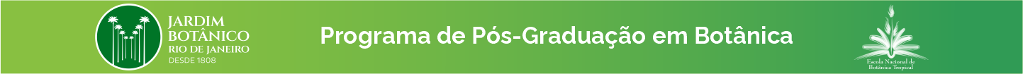 Programa de Pós-Graduação Acadêmico em Botânica