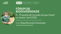 Felipe Bernardino Guimarães, do Ibama, é o convidado do Jardim Botânico do Rio de Janeiro para edição especial do Fórum de Biodiversidade