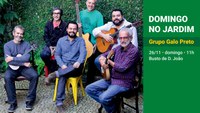 Grupo Galo Preto se apresenta no Jardim Botânico do Rio neste domingo (26)
