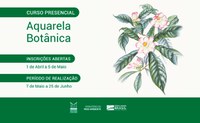 Inscrições abertas para curso de Aquarela Botânica