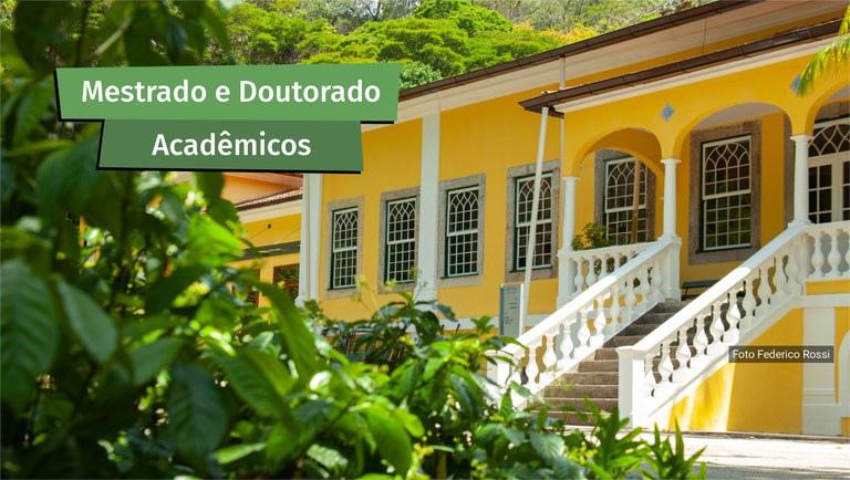 banner mestrado e doutorado em Botânica