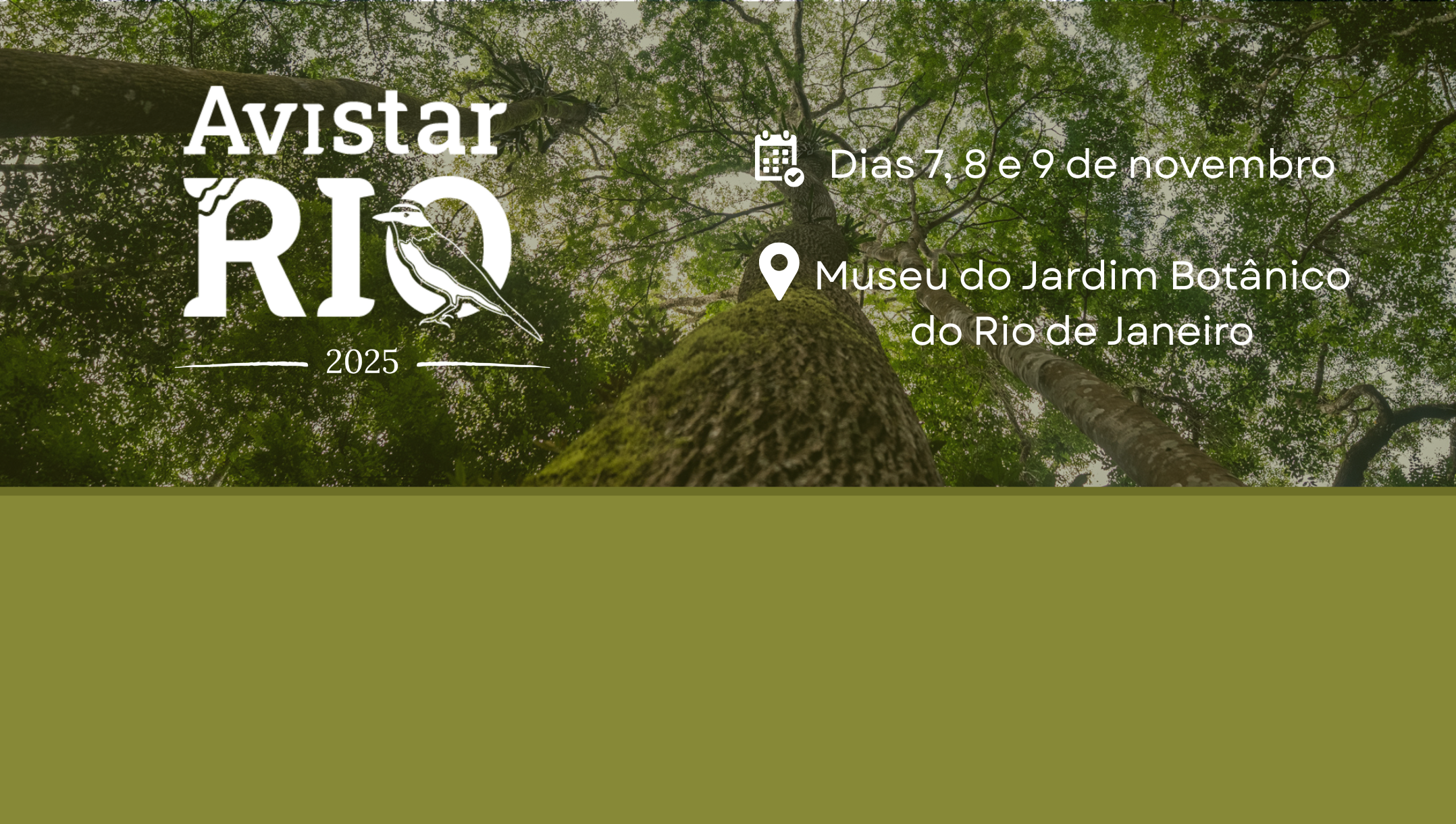 Jardim Botânico do Rio sedia Avistar Rio com programação dedicada à observação de aves
