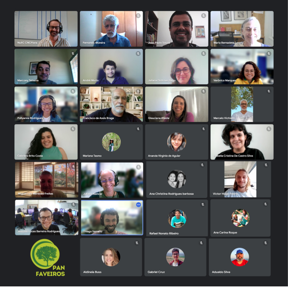 Participantes da 1ª oficina de Monitoria do PAN Faveiros