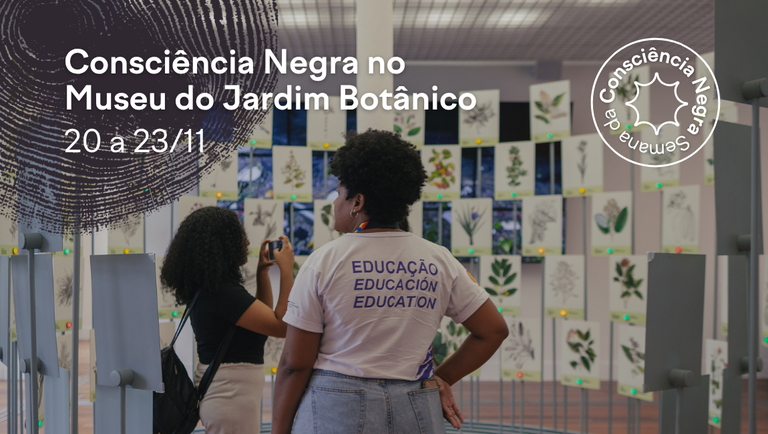 Banner Conciência Negra no MJB 2025
