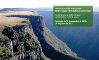 Seleção para mestrado e doutorado profissionais em biodiversidade em unidades de conservação da ENBT/JBRJ começa em 20 de dezembro