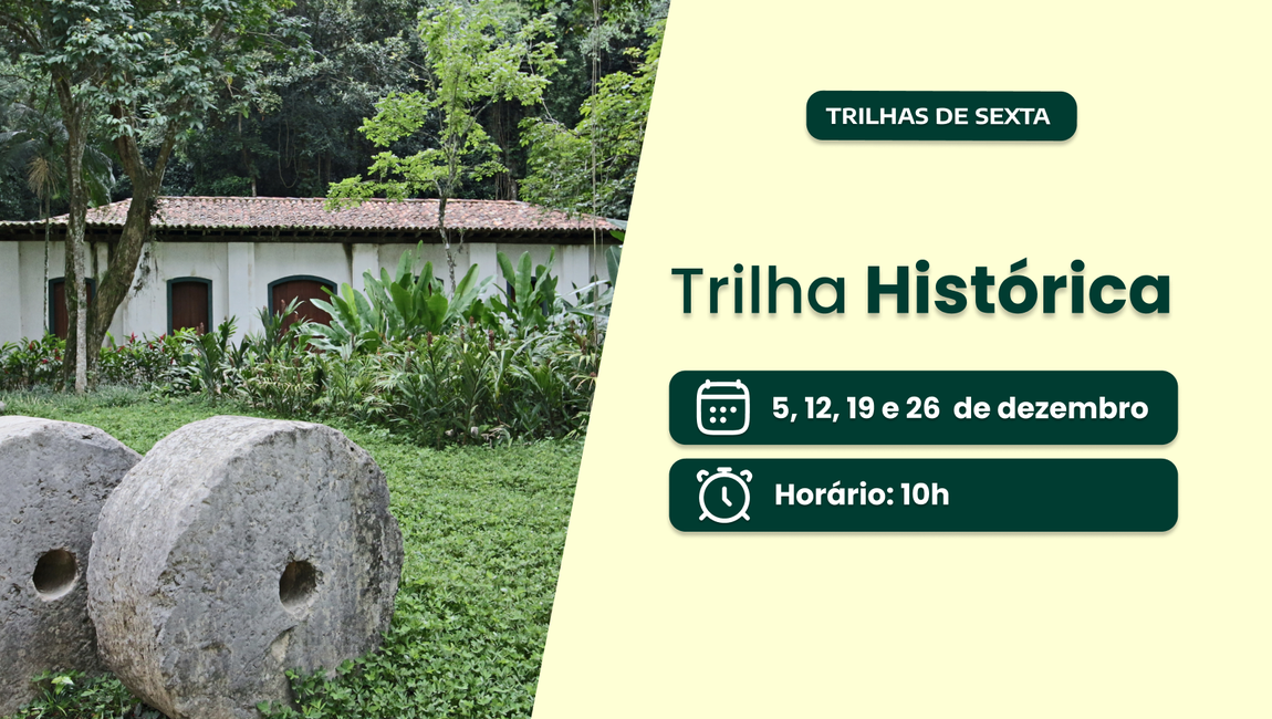 Trilha Histórica é destaque de dezembro no Jardim Botânico do Rio