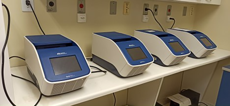 Termocicladores do Laboratório de Biologia Molecular