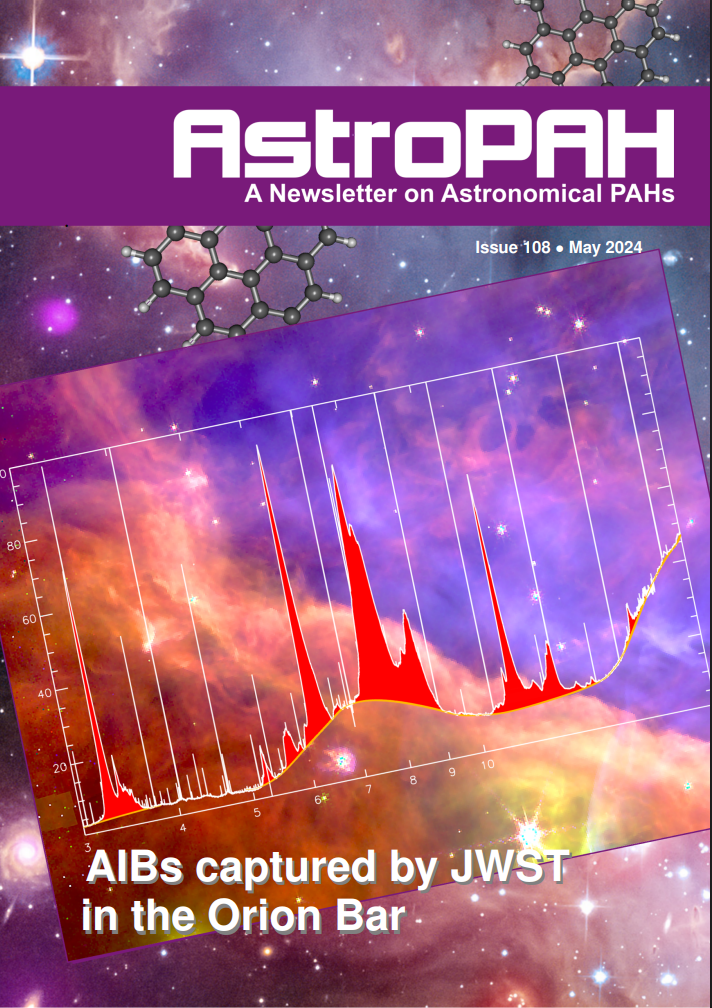Capa da newsletter AstroPAH de maio de 2024
