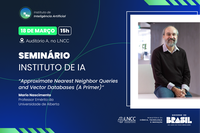 Bancos de dados vetoriais e IA: professor Mario Nascimento aborda desafios e aplicações em seminário do IIA