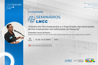 Ciclo de Palestras PPG: “Direitos dos Pós-Graduandos e a Organização das Associações de Pós-Graduandos nas Instituições de Pesquisa”