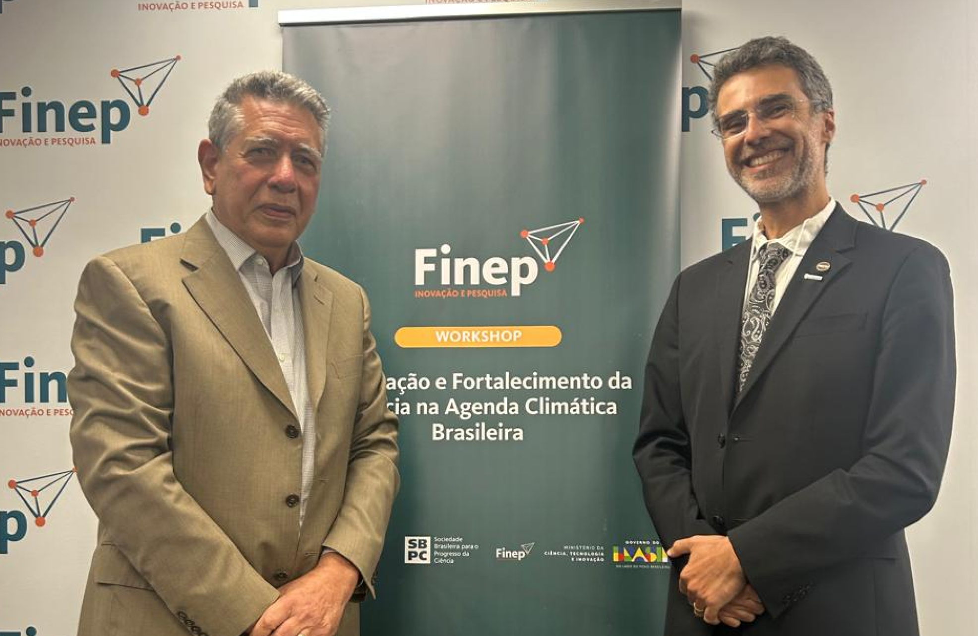 Luiz Antonio Elias, Presidente da Finep, e Fábio Borges de Oliveira, diretor do LNCC.