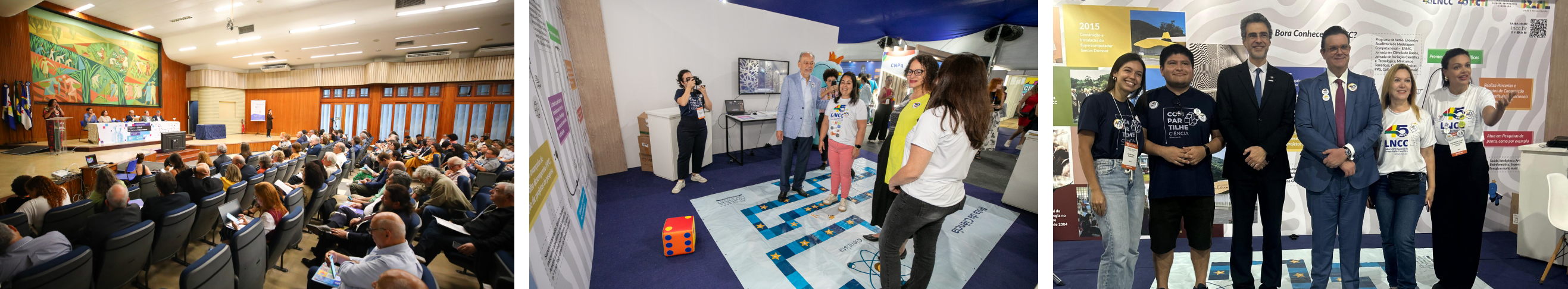 Foto esquerda e central: Galba/MCTI. Foto direita: Equipe LNCC.