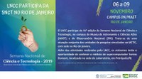 LNCC participa da SNCT no Rio de Janeiro
