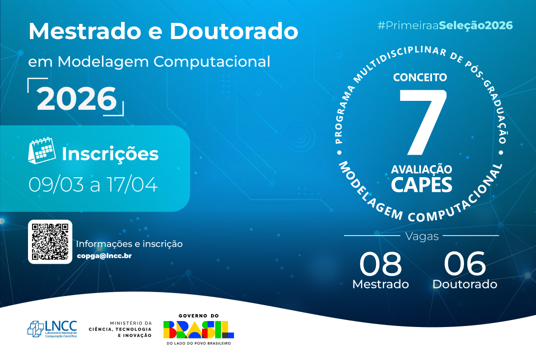 Mestrado e Doutorado no LNCC: inscrições abertas para 2026