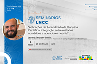 Seminário discute integração entre aprendizado de máquina científico e métodos numéricos