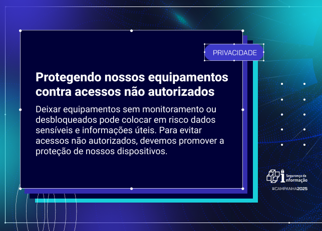 Protegendo nossos equipamentos contra acessos não autorizados