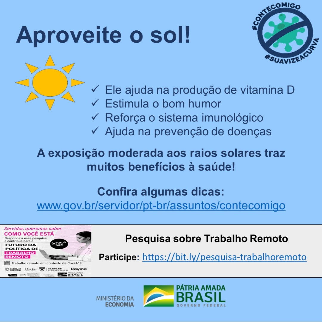 Aproveite o sol