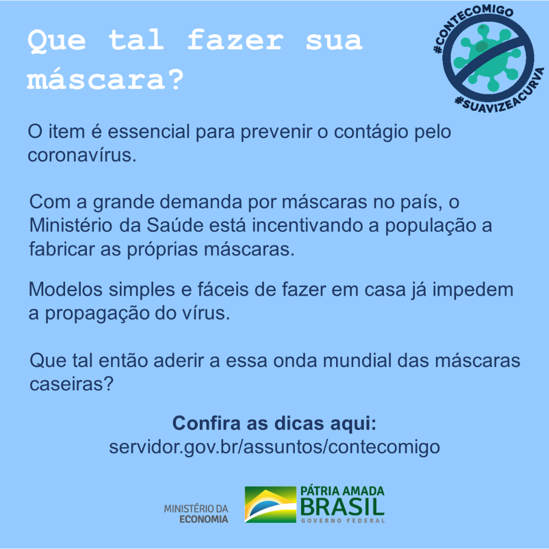 Que tal fazer sua máscara?