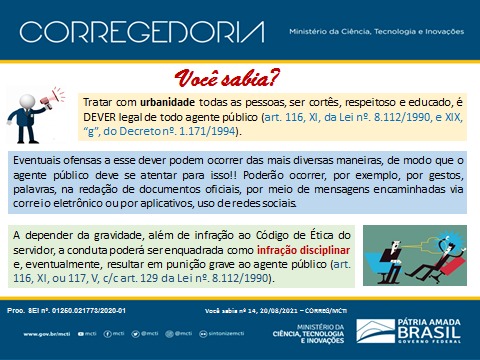 Você sabia? N° 14 de 20.08.2021