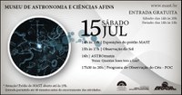 Sábado de diversão com ciência no Museu de Astronomia