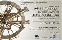MAST Colloquia terá Instrumento de Meteorologia
