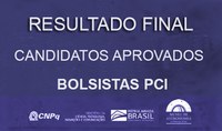 Relação de Selecionados como bolsistas PCI
