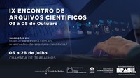 Abertas as inscrições e chamadas de trabalhos do IX Encontro de Arquivos Científicos