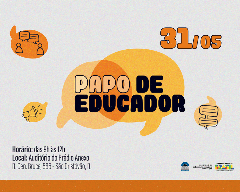 Banner Papo de Educador de maio