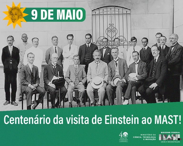 100 anos da visita de Einstein ao MAST