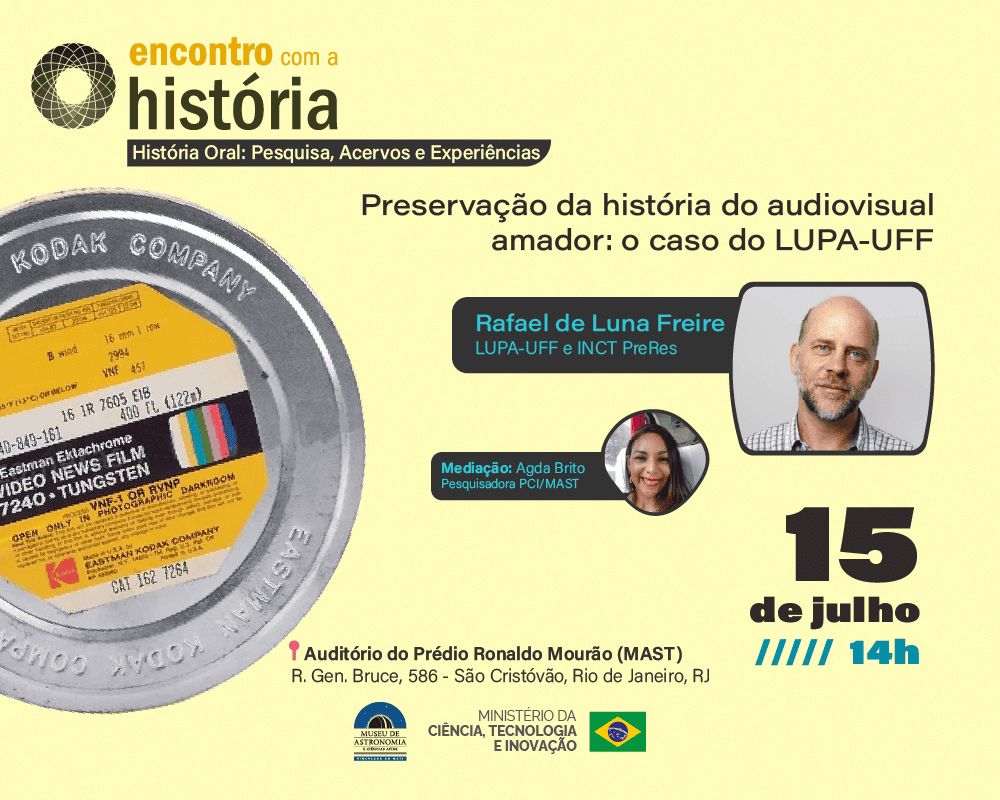 Encontro com a História, dia 15 julho 2026 às 14h