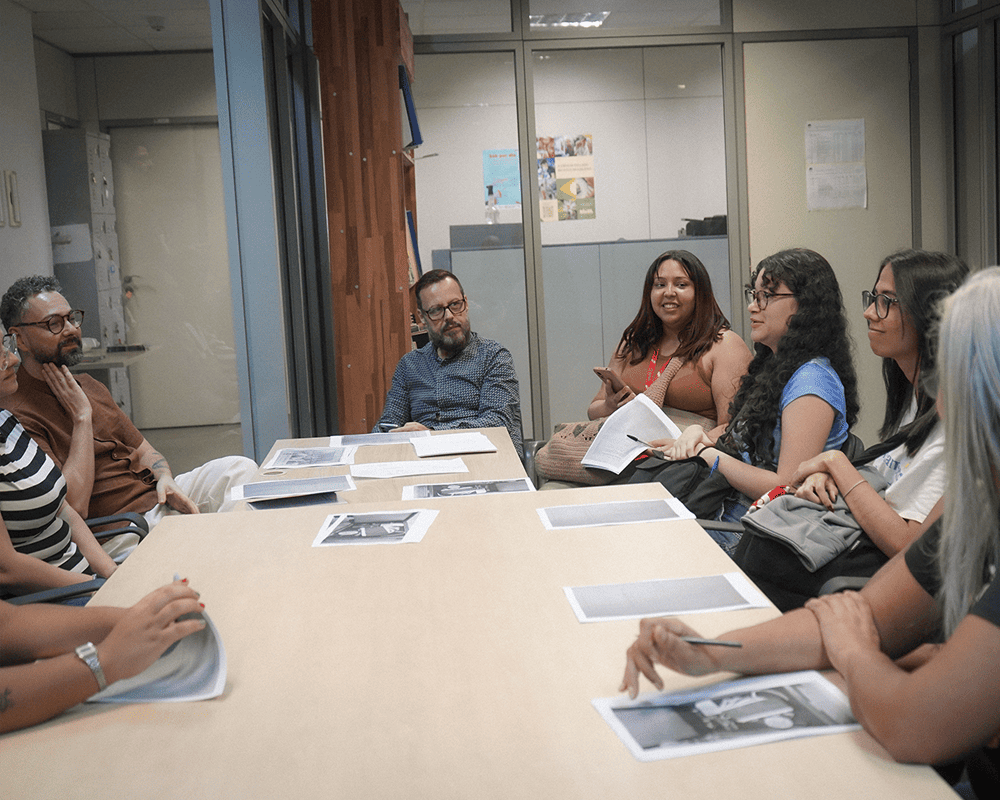 Alunos da UFRJ visitando