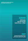 Capa Caderno de Resumo da XXVIII Jornada Científica