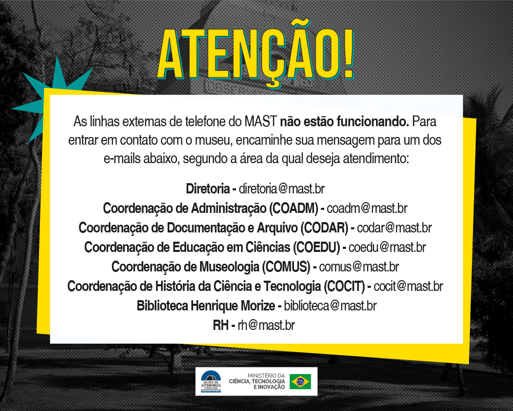 Linhas externas do MAST não estão funcionando