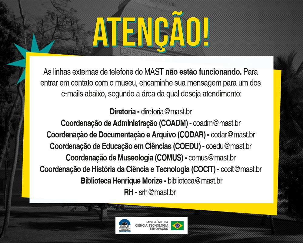 Linhas externas do MAST não estão funcionando