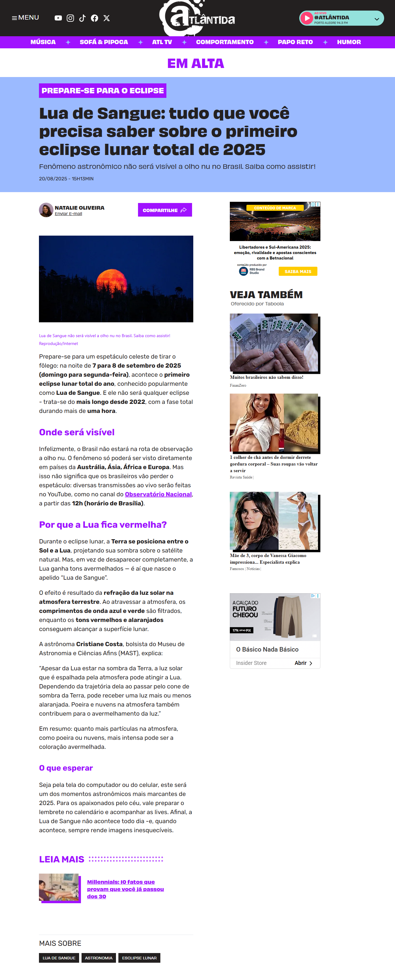 Fenômeno astronômico não será visível a olho nu no Brasil. Saiba como assistir!