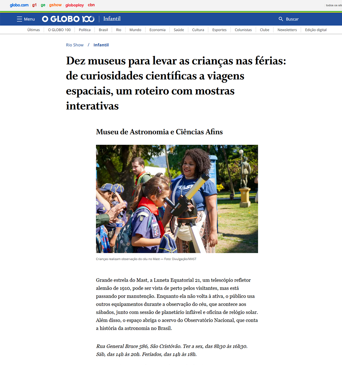 Dez museus para levar crianças nas férias