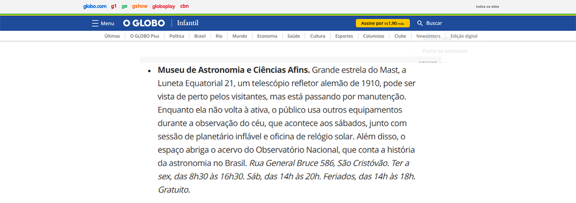 Museu de Astronomia e Ciências Afins - MAST
