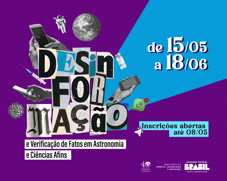 As atividades do curso começam em 15 de maio