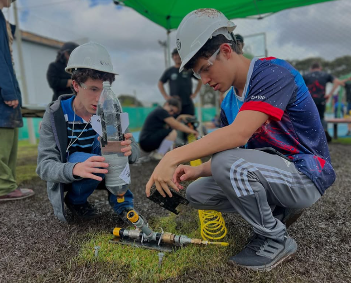 O teste de foguetes foi cheio de emoções