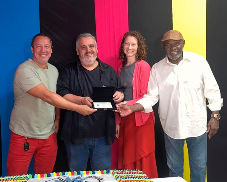 Omar Martins, José Benito, Josiane Kunzler, e Carlos Henrique